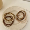 The hair-tying rubber band headband is simple and elegant. The high-elasticity ponytail hair band is a popular new style for women in 2021 Application Scenario